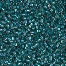 Miyuki delica Beads 11/0 - Sparkling aqua green lined teal ab DB-1769